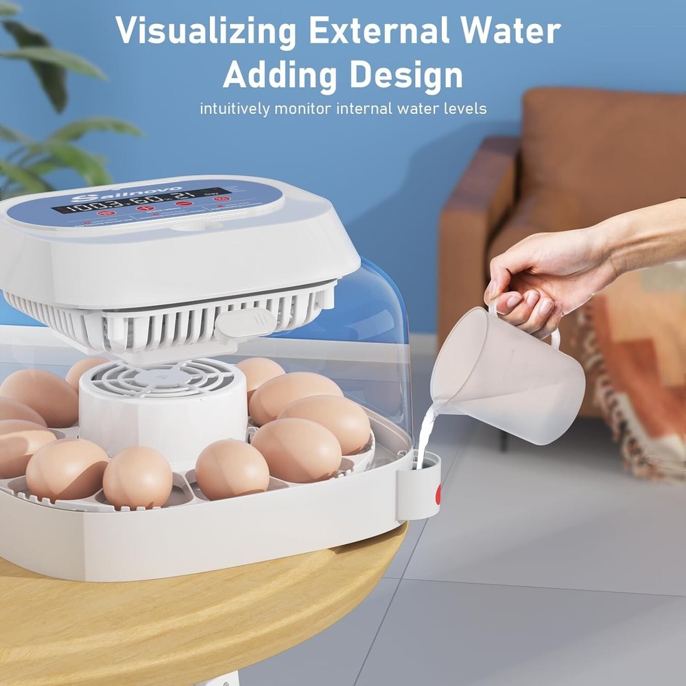 Egg Incubators for Chicken Eggs with 4 Modes and 360° View Automatic Egg Turning