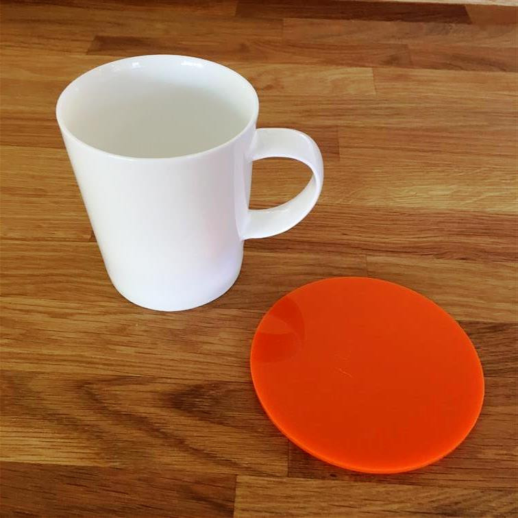 Round Coaster Set - Orange