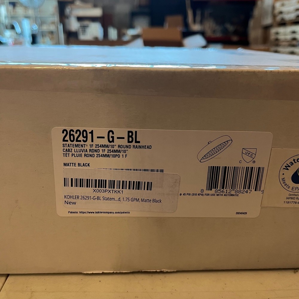 KOHLER 26291-G-BL Statement™ Round 12" Single-Function Rainhead