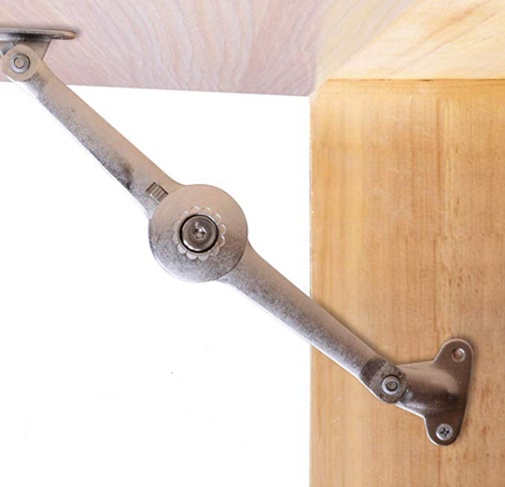 Flap Stay Lid Support Hinge（1 Pair）For Drop Lids Kitchen Cabinets