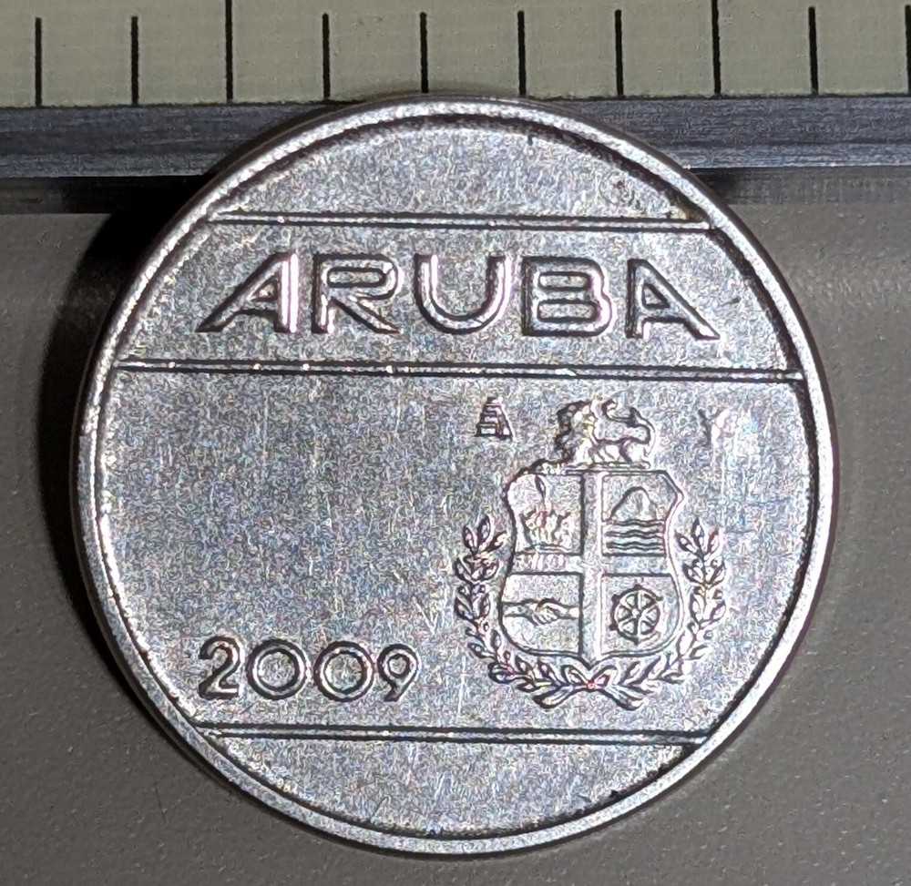 2009 Aruba 25 Cent Circulated KM# 3