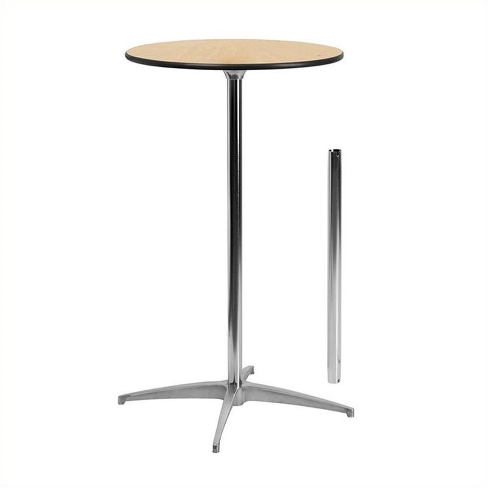 Pemberly Row Round Wood Cocktail Table