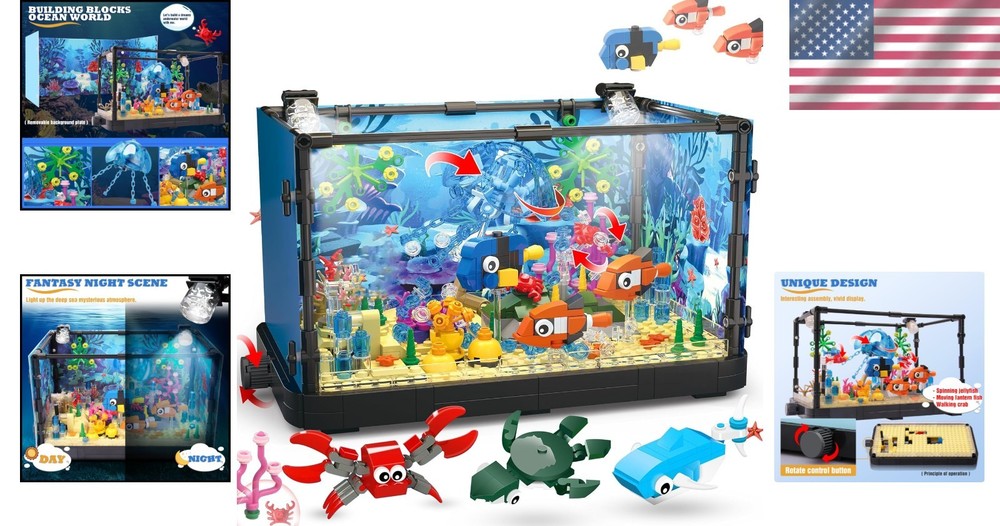 Creative Lighting Aquarium Building Blocks, 725pcs