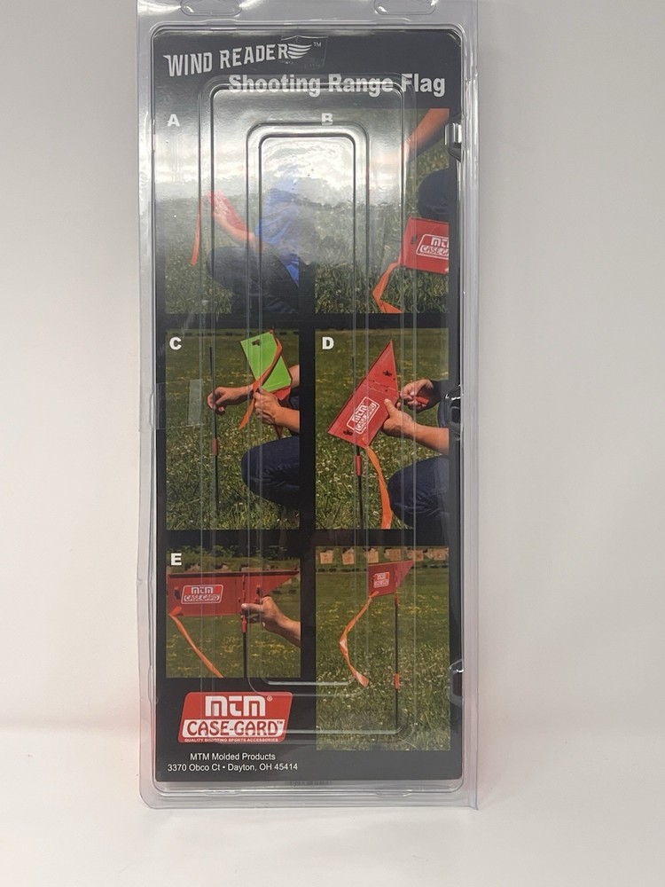 Mtm Wind Reader Shooting Range Flag Orange W/ Shooting - WRF