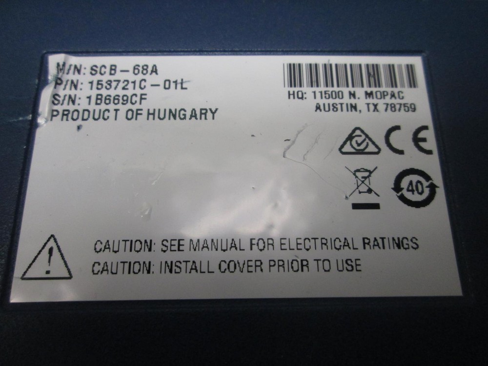 NATIONAL INSTRUMENTS 153721C-01L TERMINAL BLOCK