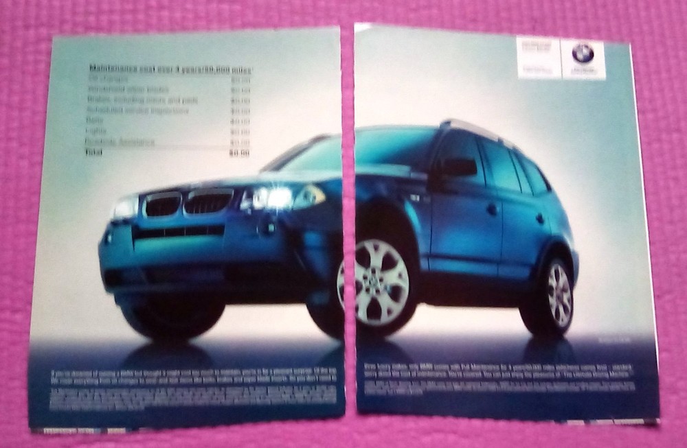 2004 BMW X3 SAV Print Ad