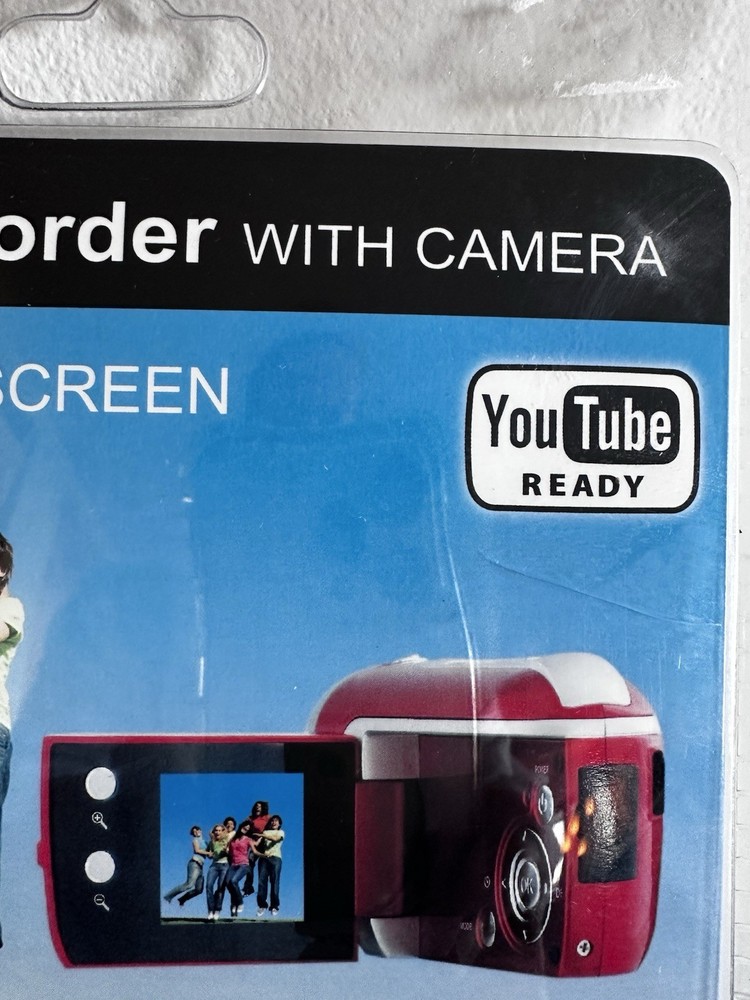 Jazz DVX40 Video Recorder Camera Red LCD Screen SD YouTube Ready New