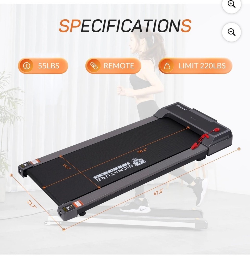 BalanceFrom SlimFold Dual-Mode Walking Pad Under-Desk Treadmill