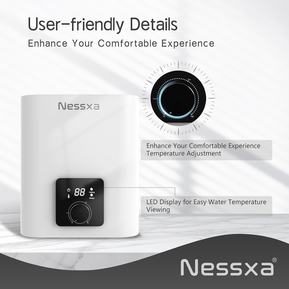 110V 1500W 1.8/2.65/4/8 Gallon Electric Mini Instant Hot Tank Water Heater Home