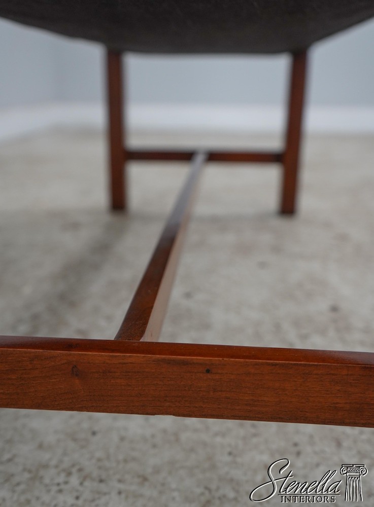 60736: Chippendale Style Solid Cherry Window Bench