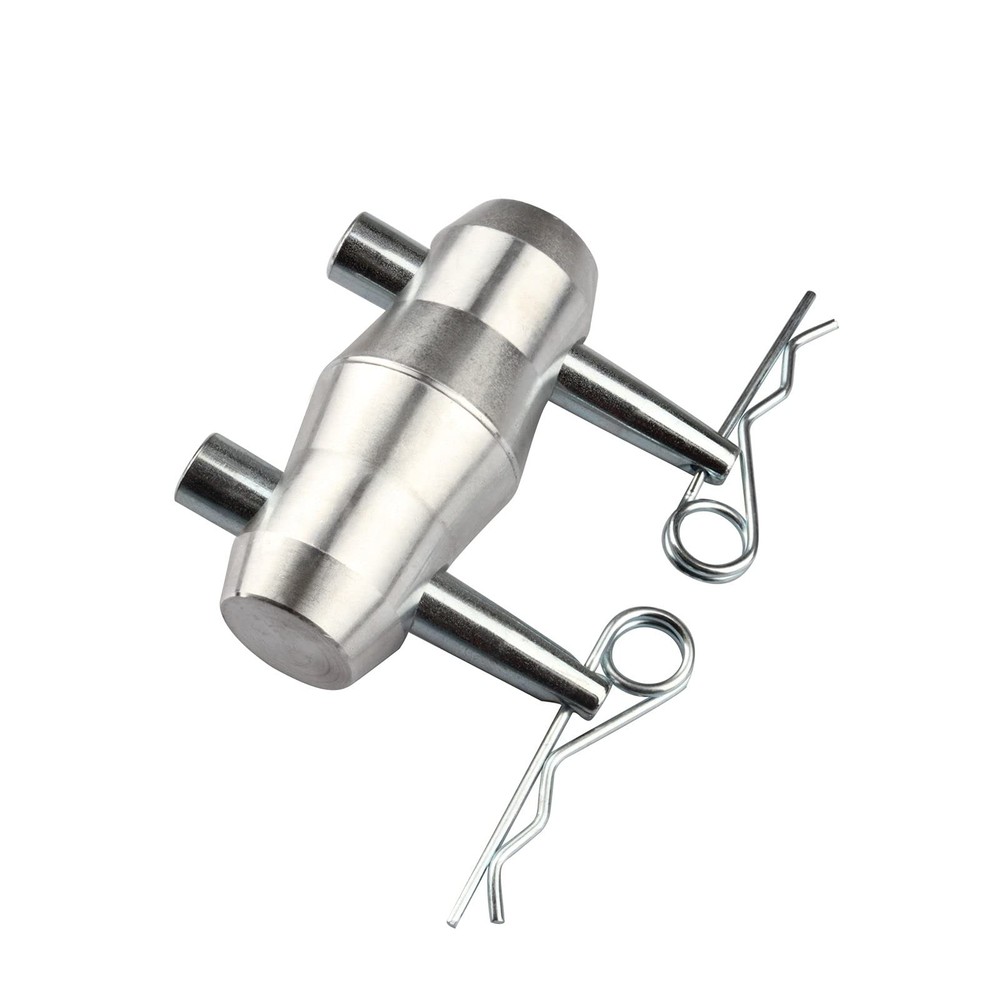 OTTFF 8 Pack Double Ended Conical Truss Coupler with Clips, 8 Sets, Silver