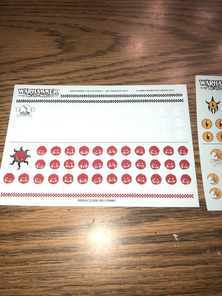 Warhammer Old World Ork Decals