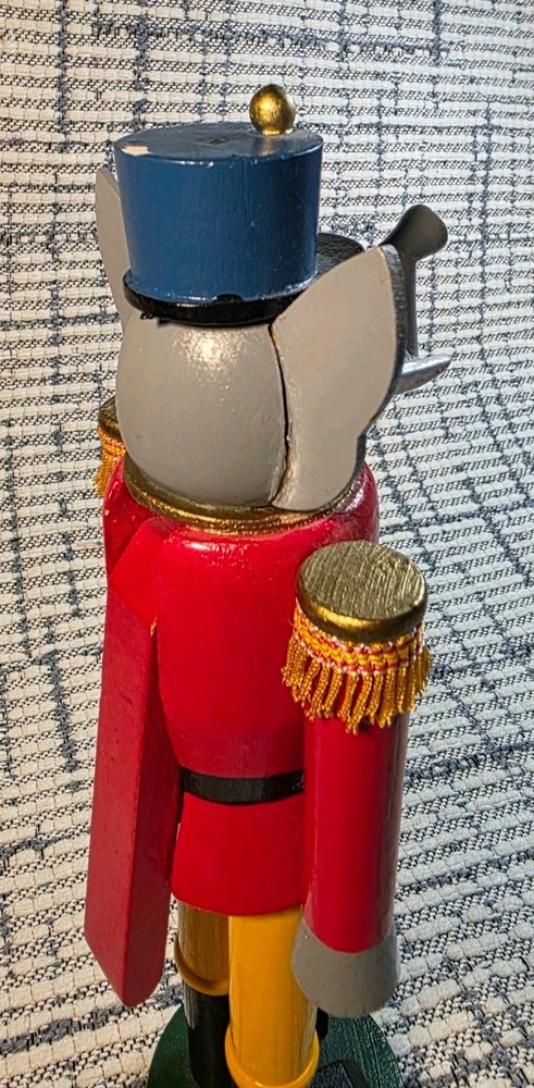 Vintage Swank Wooden Elephant Christmas Nutcracker