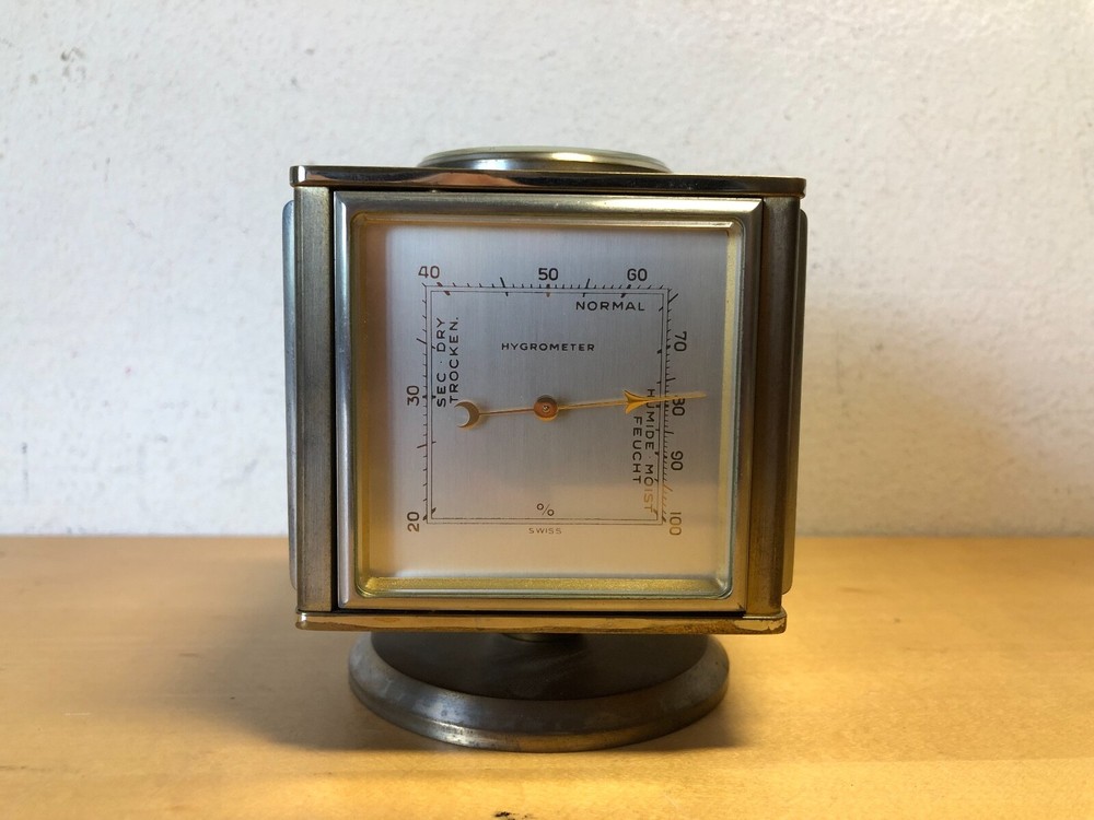 Used - Pendulette Imhof Table Clock Ref. 560/802 - Rare Vintage Table Clock