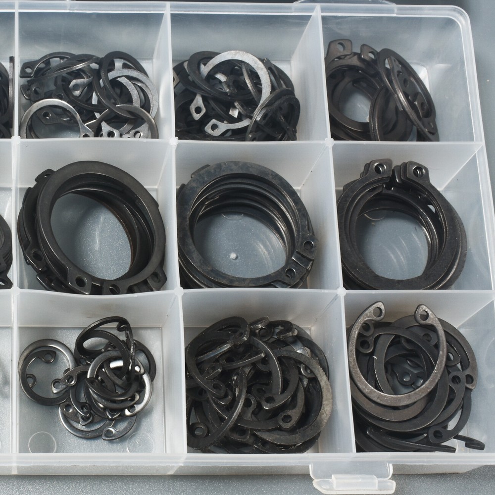 Clips Assortment Retaining Clip For External Snap Ring Set C Circlip – 300pc
