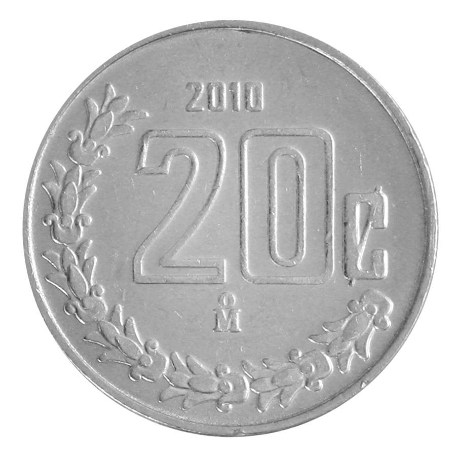 Mexico 20 Centavos, 2013, KM #935, Mint X 100 PCS