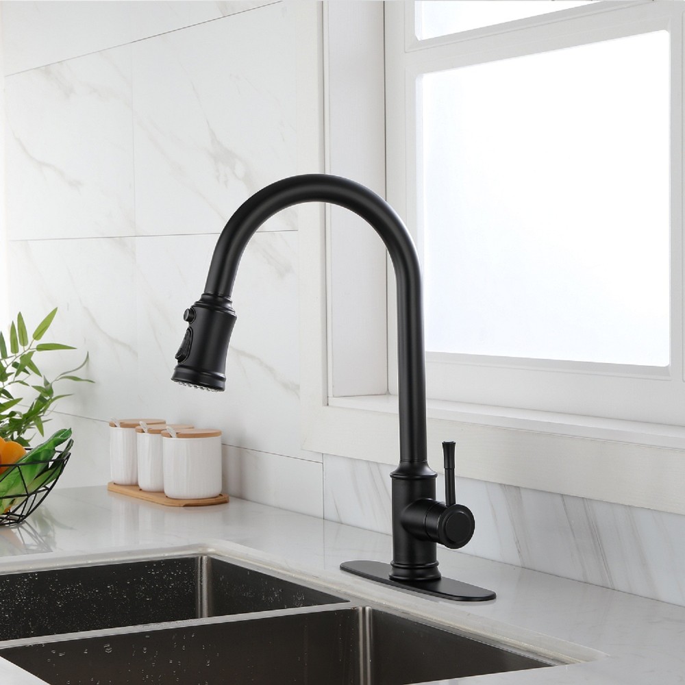 Touch Kitchen Faucet with Pull Down Sprayer, Single Handle High Arc Motion