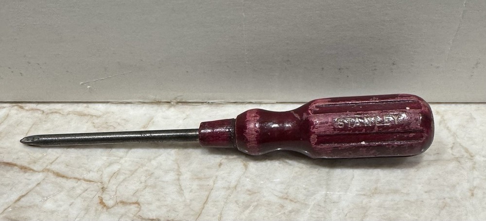 Vintage Stanley Wood Handle Phillips Screwdriver