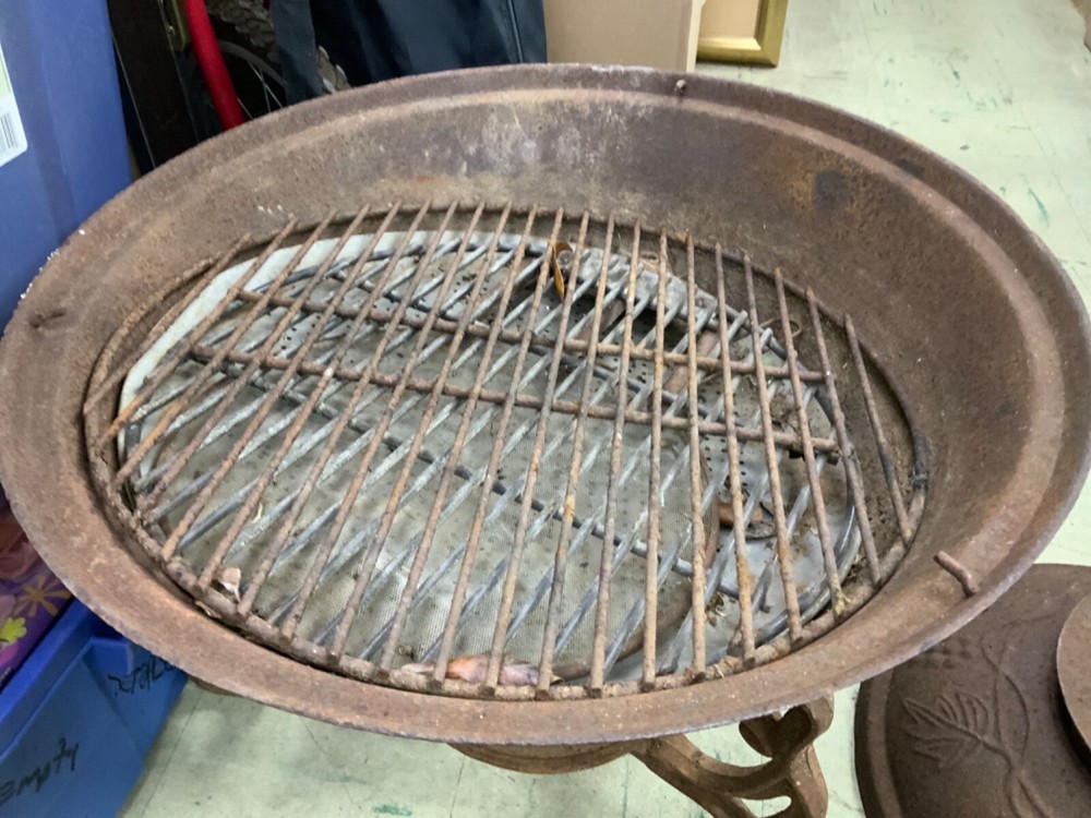 Vintage Cast Iron Outdoor Fire Place