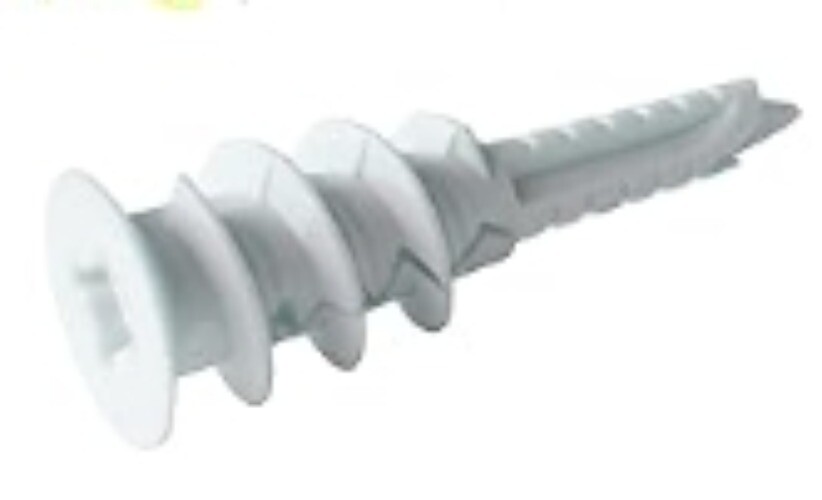 1 Pcs Self-Tapping Nylon Wall Anchor, used