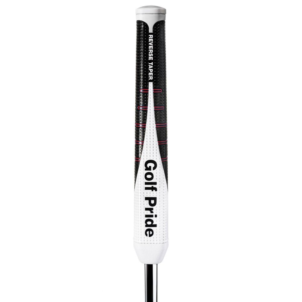 Golf Pride Reverse Taper Round Large - Black/Red/White Putter Grip