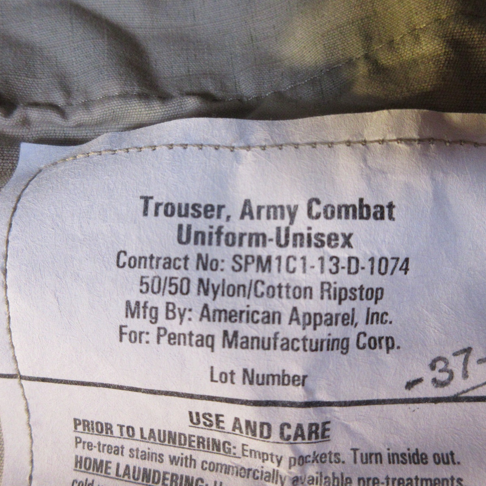 Army Combat Uniform Trousers Large Regular Unisex Measures 39x33