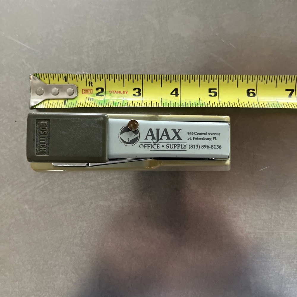 Vintage Bates Stapler With Old Business Marking