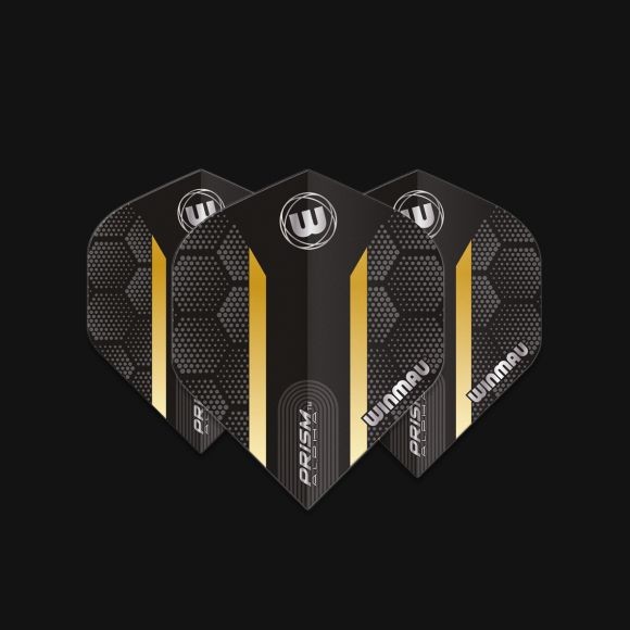 Prism Alpha Black & Gold Hexagon Extra Thick