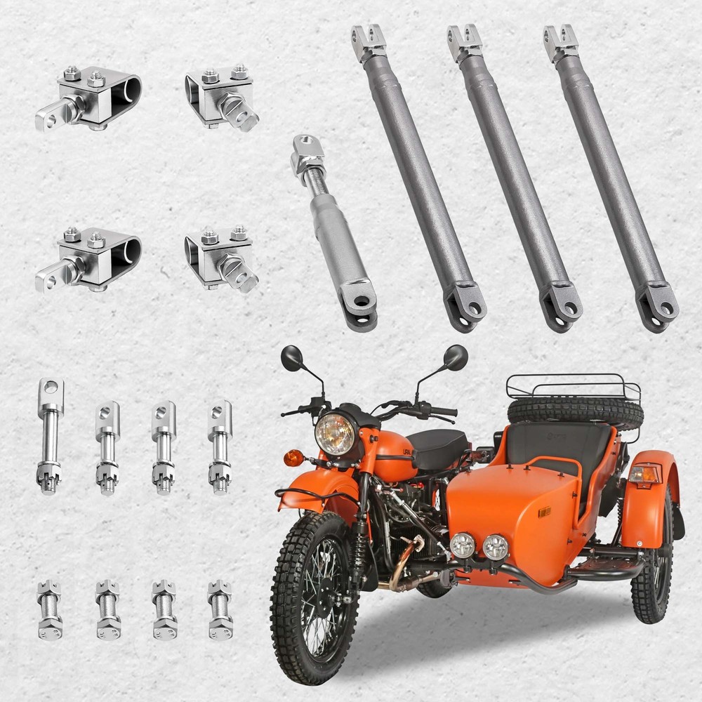 Sidecar Installation Kit U-Clamp Frame Mounts & I-Bolt Frame Mounts & Struts Kit
