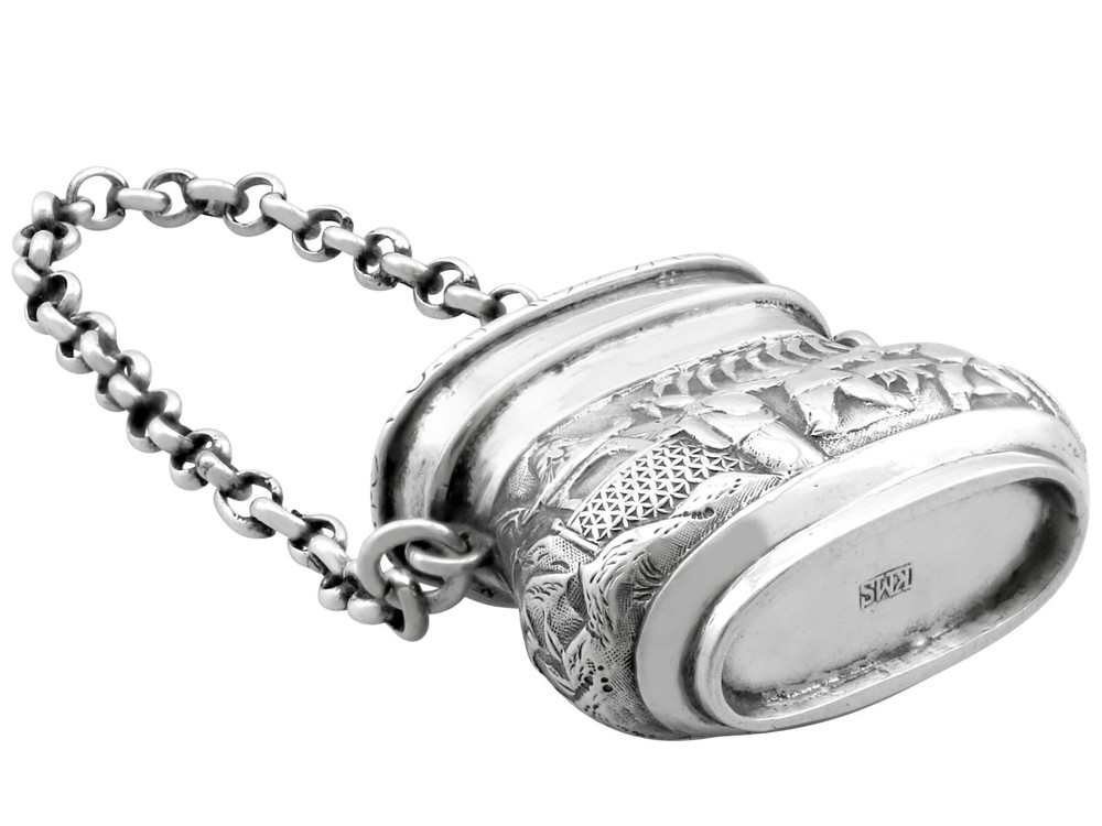 Antique Chinese Silver Vinaigrette
