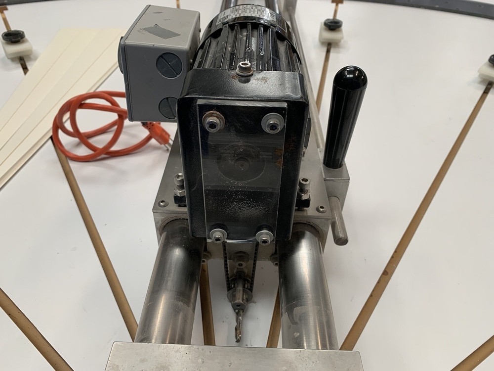 Arch Top Drilling Table AVBCO Shutters Manufacturing Motor 9-adjusting Knobs