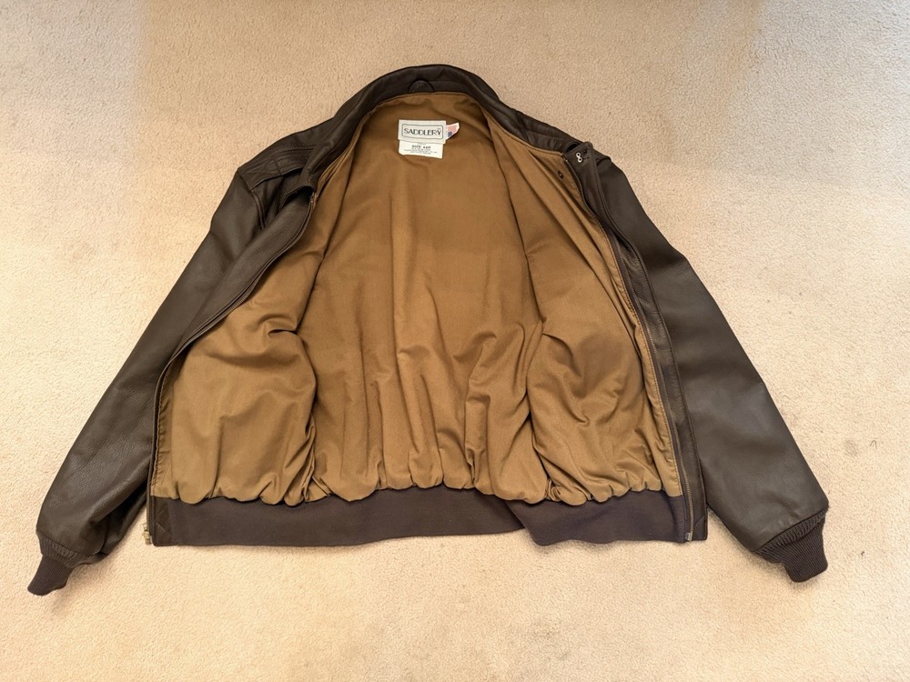 Flight Jacket USAF 1982 perfect, goatskin