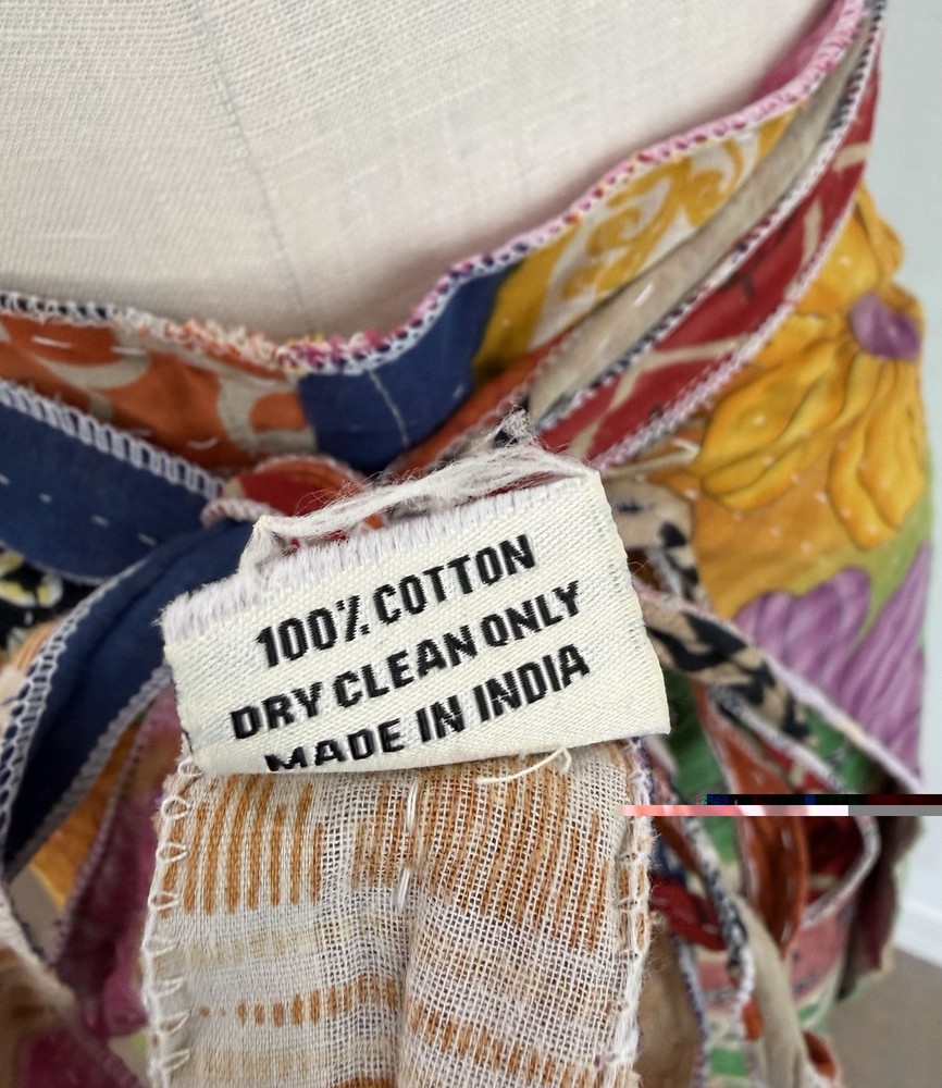 Reversible Kantha Wrap Pants Patchwork Boho Festival Cotton OS