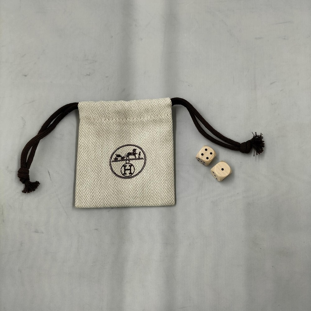 Hermes Dice With Pouch Used