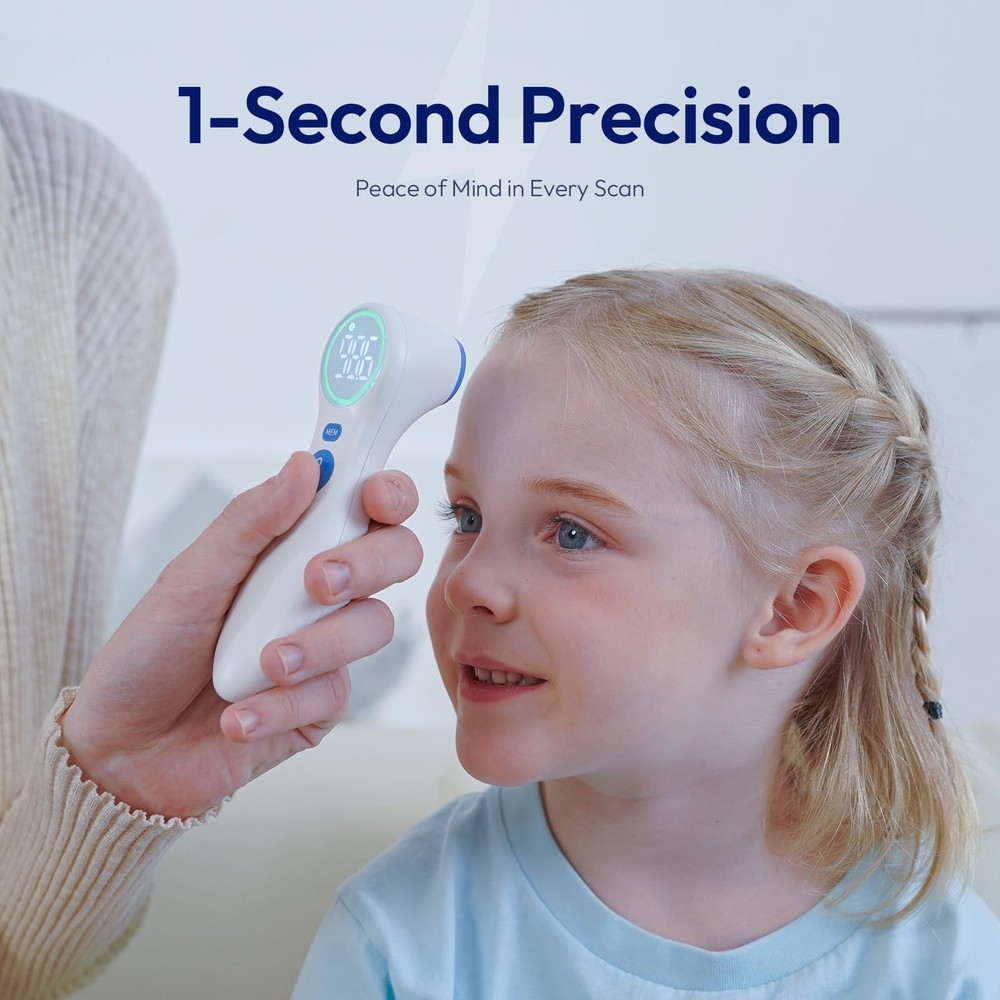 No-Touch Thermometer for Adults and Kids, 1-Second Fast Reading, Color-Coded ...