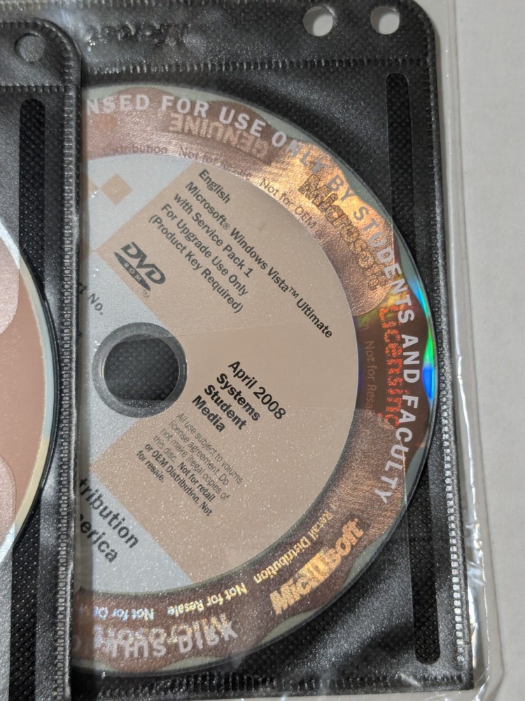 Microsoft Office XP Professional Application Student Media / 7 discs Dates Vary