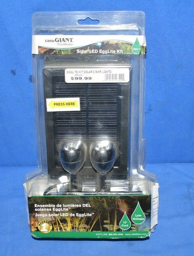 Little Giant EggLite Kit Solar 2 White Lights