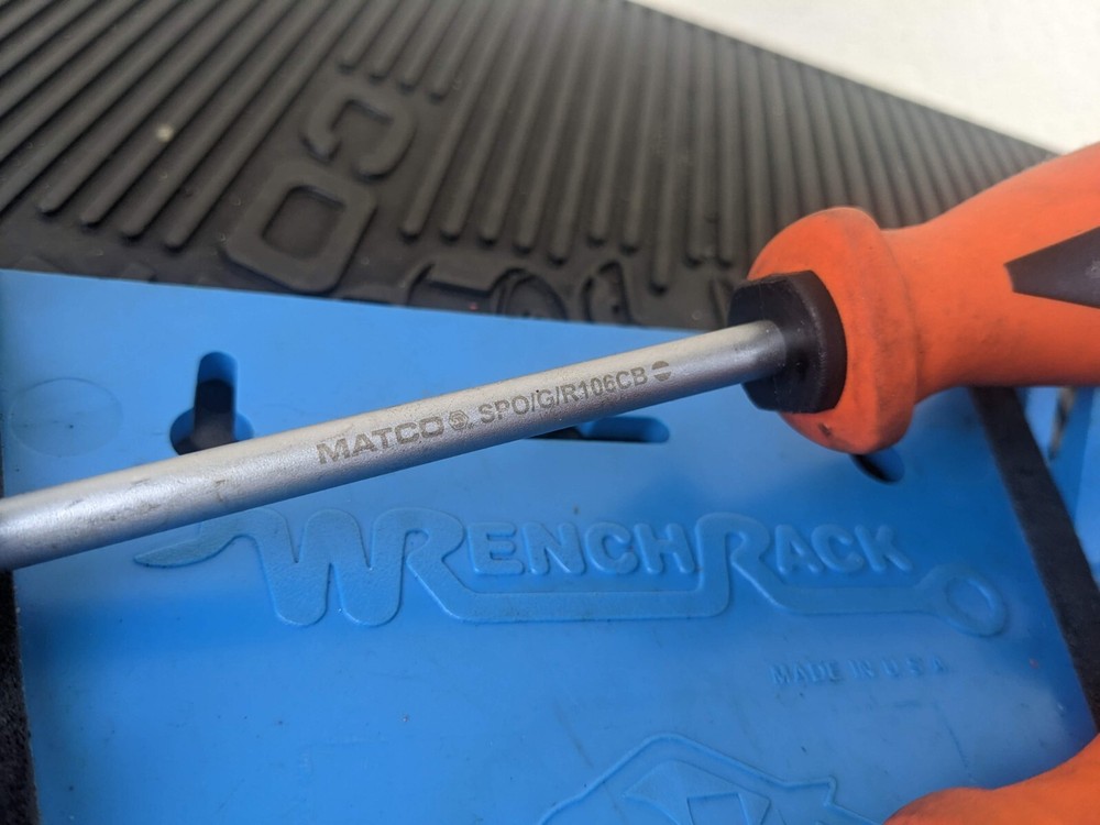 #ay954 Matco Tools 5 Pc Premium Orange Screwdriver Set