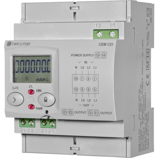 Circutor CEM-C21-485-T1-MID Digital Three Phase Current Meter 65A Approval