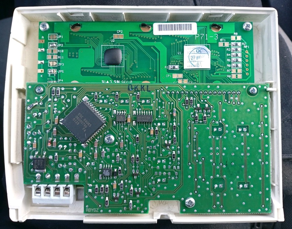 DSC MAXSYS LCD keypad with panic buttons