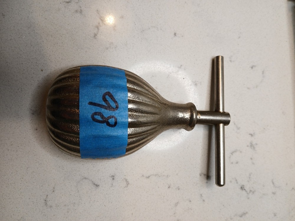 Vtg Nut Cracker Cast Iron T Handle Screw Shell Walnut Pecan Chestnut