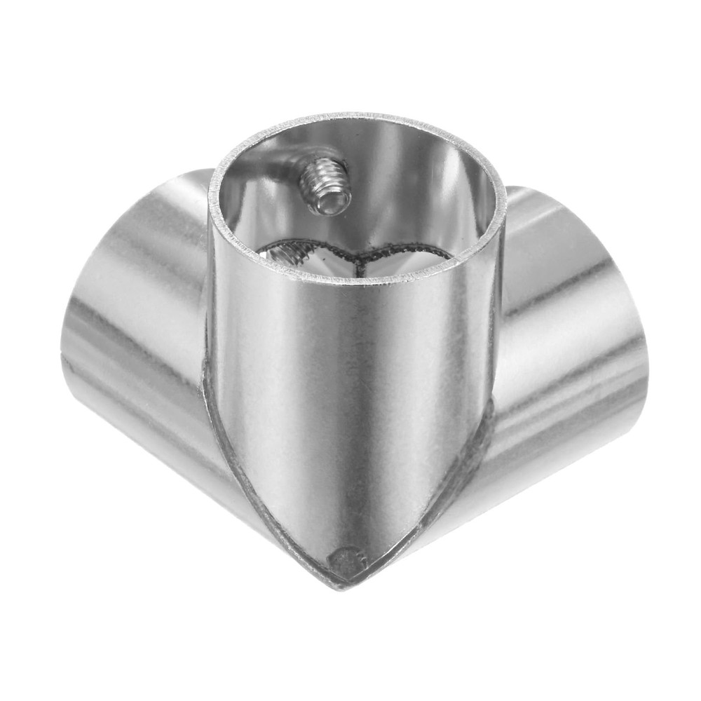 6-Pack Structural Pipe Connector, Right Angle Tee Pipe Fittings Silver