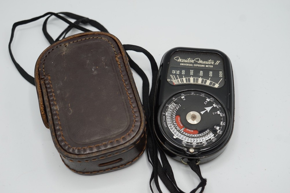 Camera Weston Master II Univ Exposure Meter Model 735 Leather Case