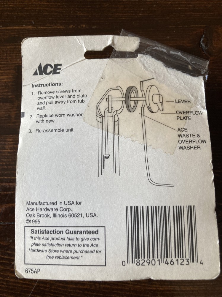 ACE Waste & Overflow Washer 46123