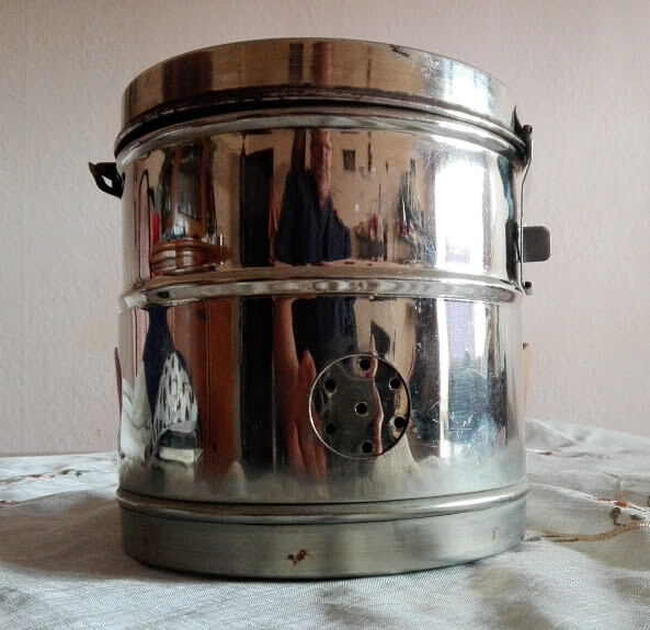 Vintage sterilization medical drum, autoclave