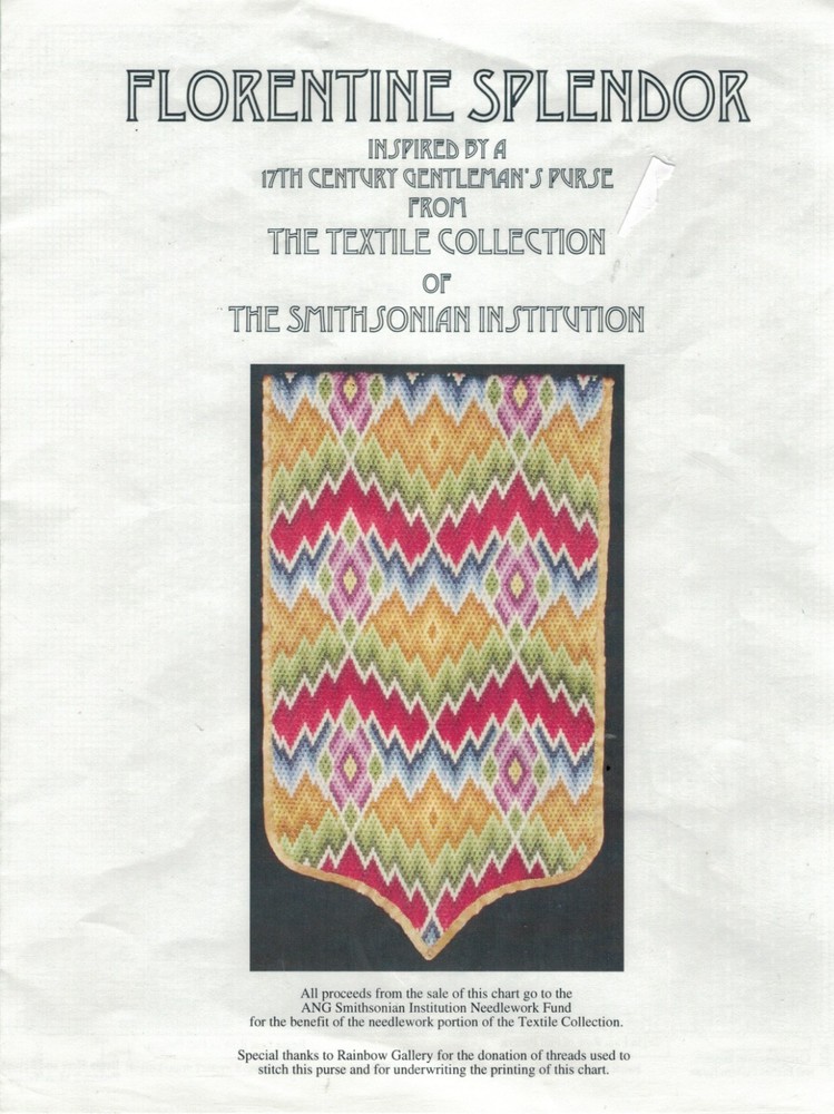 ANG Smithsonian Institution Needlepoint Chart - Florentine Splendor