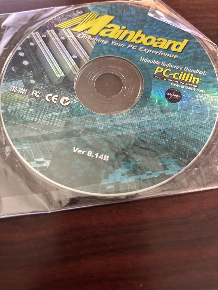 Mainboard PC CD with PC-Cillin software bundled Tested Ships N 24h