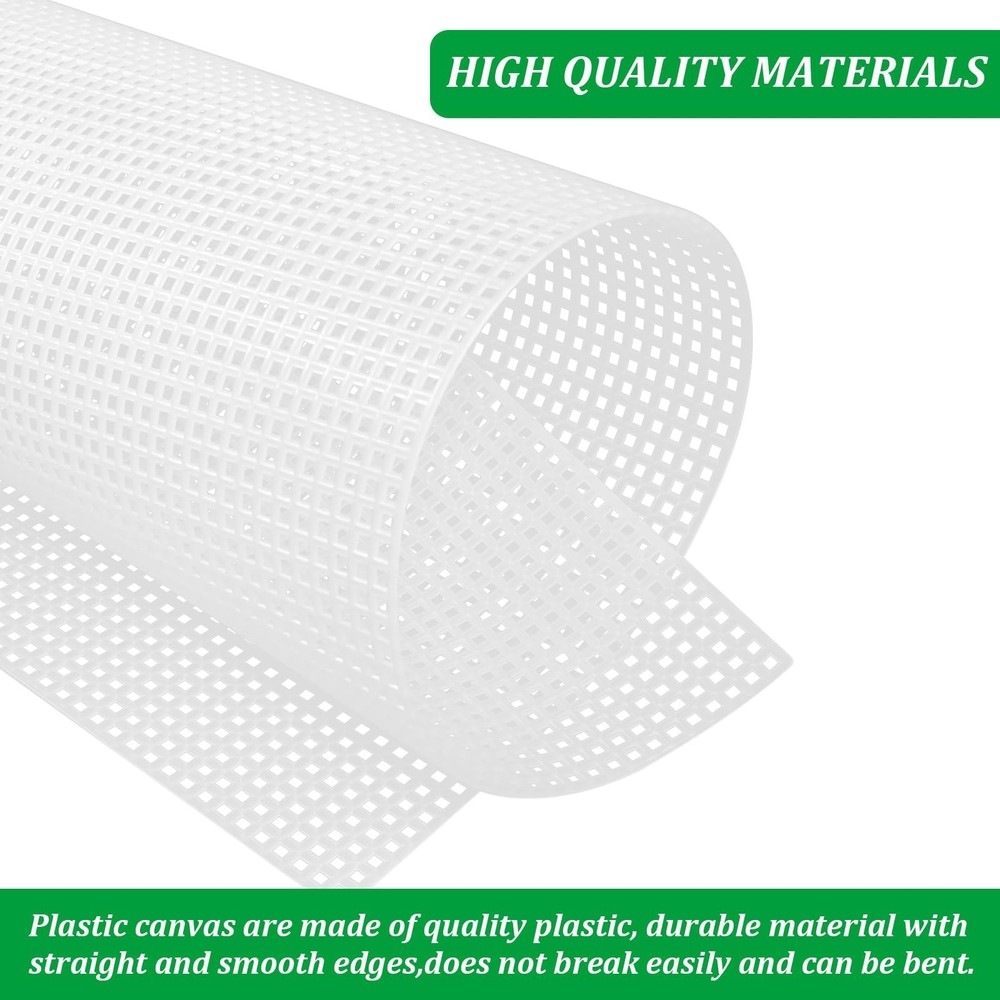 5PCS Plastic Canvas Sheets 15x11.3 inch, 5 Count Plastic Canvas Mesh Sheets, ...