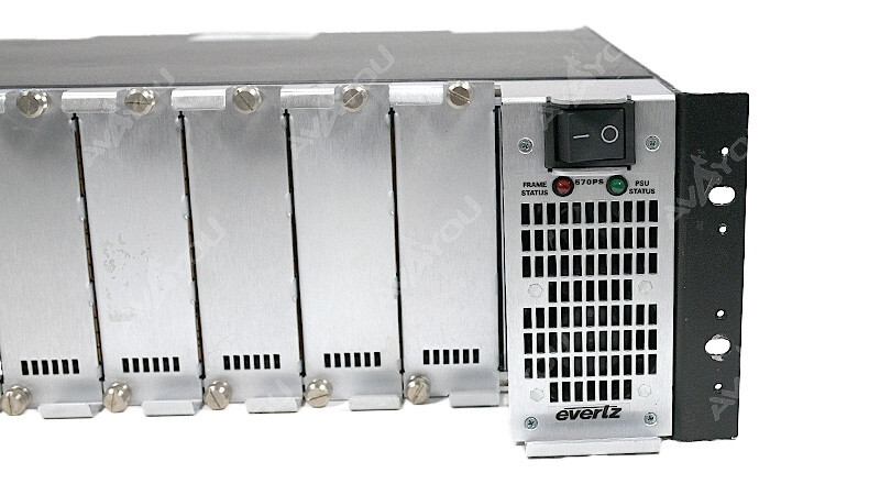 Evertz 570FR 3RU Compact Distribution Frame +570FC Frame Control +57PS +Blanks
