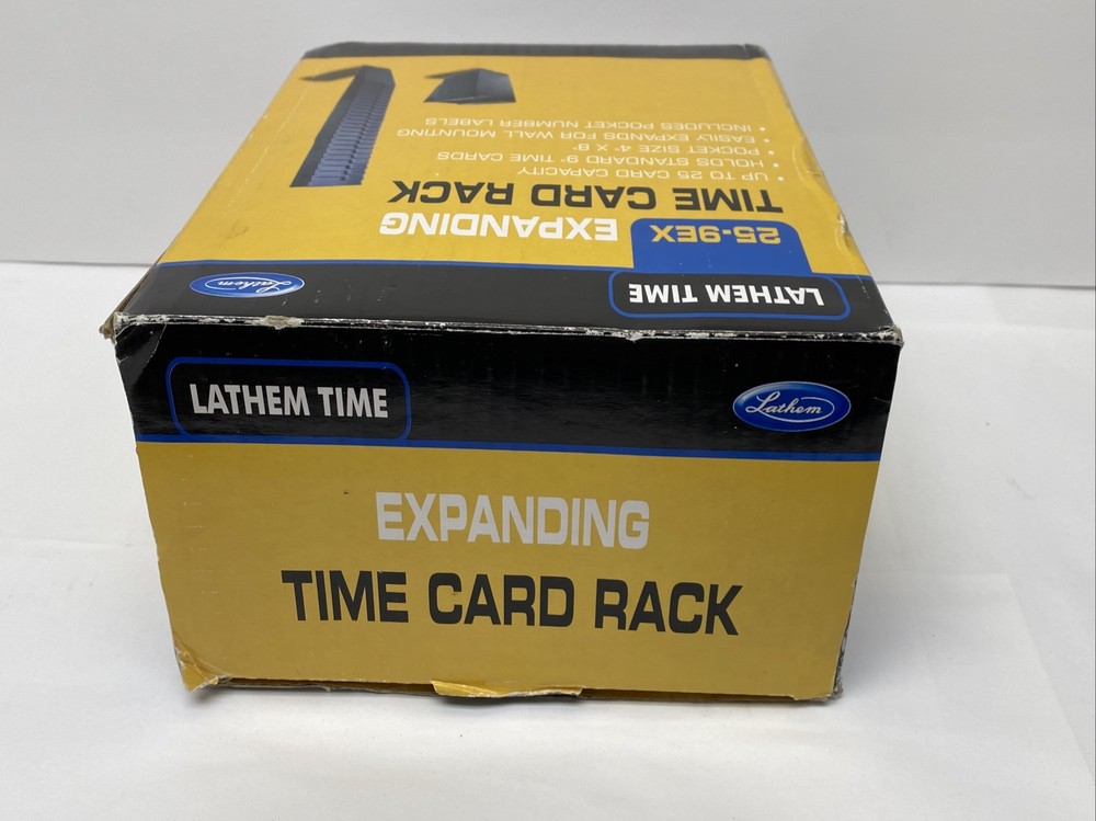 Lathem Time Expandable Time Card Rack 25-9EX With Box